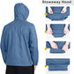 Outdoor Ventures Men's Rain Jacket Waterproof Lightweight Packable Rain Shell Raincoat with Hood for Golf Hiking Travel