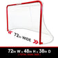EALER Hockey Goal with Shooting Targets – 6′×4′ Portable Street & Ice Goal, Heavy-Duty 2″ Steel Frame, 11 Target Holes, Tear-Proof Fabric, Official Size, Easy Backyard Assembly