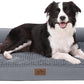 Orthopedic Dog Bed for Large Dog, XL Pet Couch for Extra Large Dog, Big Supportive Foam Bolster Sofa with Waterproof Lining Cover, Anti-Slip, Comfort, Washable, 42x30x7.5 in, U Shape, Grey