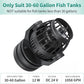 Uniclife Aquarium Wave Maker for 30-60 Gallon Fish Tanks 1058 GPH Adjustable Circulation Pump with Controller and Strong Magnetic Suction Base Submersible Power Head for Fresh and Salty Water