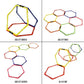 Yes4All Hex Agility Rings/Speed Rings with Carrying Bag – Hexagon Rings, Agility Hurdles for Agility Footwork Training