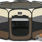 A 4 Pet PortablePet Playpen for Small Dogs, 27" Foldable Small Playpens for Puppy/Cat/Rabbit/Chick, Indoor Cat Playpen with Removable Zipper & Mesh Panel(11”W × 7.5”H)
