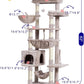 Cat Tree, Cat Tower for Large Cats with 2 Big Platforms, 2 Baskets, condo and Toys, 63" Cat Scratching Posts for Indoor Cats, Muchroom GCT020MU