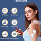 NURSAL 24 Modes TENS Unit Muscle Stimulator, Rechargeable Electronic Pulse Massager with 8 Pads for Back and Shoulder Pain Relief and Muscle Strength (Red)