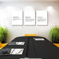 Inspirational Canvas Painting Wall Art -EPHANY ART - Mindset Quotes Prints, Ambition Letters Poster, Motivational Wall Art, Success Framed Entrepreneur Poster, Positive Quotes Wall Poster for Home Office Workplace (L-3pcs,12x16inchx3pcs)