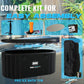 Inflatable Ice Bath Tub for Athletes - Cold Plunge Tub Compatible Water Chiller, Insulated Lid, EVA Groundsheet, Backpack, 115 Gallon, 59" L x 31.5" W x 23.6" H
