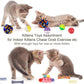 Retro Shaw Cat Toys Kitten Toys, Interactive Cat Tunnels Toy for Indoor Cats Kitty, Kitten Tube Tent Feather Wand Teaser Bell Fuzzy Ball Springs Mouse (33 Pcs Large Cat Tunnel Toys Set)