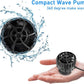 hygger Quiet Magnetic Aquarium Wave Maker, 2600GPH DC 24V Powerhead with Digital Led Display Controller, Submersible Water Inverter Circulation Pump for Fish Tank 26-55 Gallon
