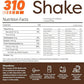 310 Nutrition All-In-One Meal Replacement Shake Powder - Plant-Based Protein Smoothie Blend w/High Fiber, Probiotics & Adaptogens - Low Carb, Vegan, Keto & Paleo Friendly - Chocolate Bliss - 28 Srv