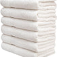 Pleasant Home Bath Towels Set of 6 (24” x 50”) 100% Cotton, 515 GSM | Lightweight, Soft & Absorbent Luxury Towels for Bathroom | for Gym, Pool & Spa | 6 Pack, White