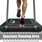 GYMAX Walking Pad, 2.25HP Foldable Treadmill with Smart App & Remote Control, Bluetooth LED Monitor, Small Spaces Compact Running Machine, Folding Portable Under Desk Treadmill for Home Office