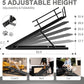 Aboron Antislip Folding Dog Ramp, Adjustable Pet Ramp for Bed/Couch/Car, Rubber Mat with High Traction, Great for Small & Large Old Dogs & Cats, Supports up to 200 lbs,63" Long