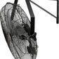 VEVOR Wall Mount Fan, 2 PCS 18 inch Waterproof, 3-speed High Velocity Max. 4000 CFM Industrial Wall Fan for Indoor, Commercial, Residential, Warehouse, Greenhouse, Workshop, Basement, Garage,Black