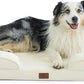 Bedsure XL Orthopedic Dog Bed for Extra Large Dogs - Washable XLarge Dog Cat Bed Waterproof, Comfort Dogs Couch Sofa with Washable Removable Cover, Pet Bed with Nonskid Bottom, Ivory, 42"