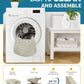 Dog Step for Bed, Dog Stair 5-Step 35D Pet Stair 19.7" H for High Bed or Sofa Non-Slip Balanced Pet Step Indoor, Beige