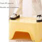 Vealind Jumbo Litter Box, XL Litter Boxes for Big Cats, Extra Large Space, High Sided Litter Pan, Leak-Proof & Anti-Splashing, Easy Clean & Durable (25” * 17” * 13” Yellow)
