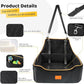 Dog Car Seat for Large/Medium Dog, Booster Seat for Dogs Under 55Lbs or 2 Small, Detachable and Washable Travel Pet Seat with Thick Cushion and Storage Pockets (Black)
