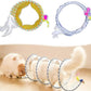 Folded Cat Tunnel Toy for Indoor Cats, 2 PCS Collapsible Pet Spring Cat Toys with Feather Mouse Upgrade Interactive Toy Playing Tent for Puppy Kitten Accessories Home