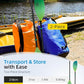 OCEANBROAD Kayak Paddle 86in/218cm, 90.5in/230cm Alloy Shaft 2-Piece Floatable Kayak Oar for Kayaking Canoeing Boating