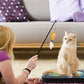 Cat Scratching Toy with Scratcher Board and Fish Aquarium Design, Fun and Exciting Catnip Cat Toy, Floppy Fish Toy with Feathers and Catnip Included