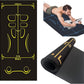 Non-Slip Workout Mat for Ab Roller Wheel, Exercise Mat with Storage Bag, 7mm Extra Thick Exercise Equipment Yoga Floor Mats Home & Gym Sound Insulation Protection Pads