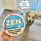Zen Pupper Deckies Parody Dog Toy - Plush Squeaky and Crinkle Funny Dog Toy - Drool Mint