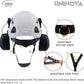UNINOVA Arborist Helmet Forestry Helmet Chainsaw Helmet with Visor and Earmuffs,OSHA Safety Hard Hat Helmet for Logging Trimming Mowing Climbing Tree Service Garden Work