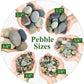 10lbs Natural River Rocks for Plants, 3/8" Aquarium Gravel Decorative Polished Mixed Pebbles for Fish Tank, Gardening, Flower Pots, Vase Fillers, Indoor Water Fountains, Landscaping