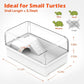 AZV Turtle Tank Habitat Kit,Aquatic Tortoise Enclosure Starter Aquarium with Multi-Function Area and Water Filter, Baby Adult Turtles Tub Complete House,Terrarium for Red Eared Slider Reptile Crab