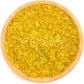 WAYBER Glass Stones, 1Lb/460g Irregular Sea Glass Pebbles Non-Toxic Artificial Gemstones for Vase Filler/Terrarium Flowerpot Aquarium Turtle Tank Decoration/Handcraft Making, Yellow