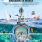 QingSong Full Face Snorkel Mask for Adults, Snorkeling Gear with Camera Mount, 180 Degree Panoramic View Snorkel Set Anti-Fog Anti-Leak