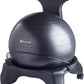 Gaiam Classic Balance Ball Chair – Ergonomic Stability Chair for Desk & Office | Yoga Ball Seat with Base, Air Pump, & Exercise Guide | Improves Posture & Core Strength (300 lb Capacity)