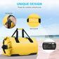 Gonex 40L 60L 80L Extra Large Waterproof Duffle Travel Dry Duffel Bag Heavy Duty Bag with Durable Straps & Handles for Kayaking Paddleboarding Boating Rafting Fishing