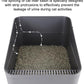 Sfozstra Cats Litter Box Low: Open Sifting Design -Tracking Space Saving - Grey Small Litter Box for Kittens up to 8 lbs