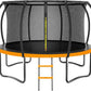 Trampoline 8FT 10FT 12FT 14FT 16FT, Outdoor Trampolines for Kids and Adults, Recreational Trampoline with Enclosure Net & Ladder, Round Trampoline ASTM Approved, 400/450LBS Weight Capacity