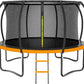 Trampoline 8FT 10FT 12FT 14FT 16FT, Outdoor Trampolines for Kids and Adults, Recreational Trampoline with Enclosure Net & Ladder, Round Trampoline ASTM Approved, 400/450LBS Weight Capacity