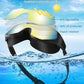 Swim Goggles with Nose Clip, Ear Plugs & Swim Cap, Anti-Fog UV Protection Lens, Leakproof Adjustable Strap for Adult