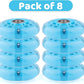 8pcs Inline Skate Wheels Led Light-Up Wheels 64/70/72/76/80mm w/Bushings 85-88A for Kids and Youth Beginners Children's Inline Skates Indoor/Outdoor Use (Blue, 76mm)