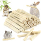 PEASUG 300g Sweet Bamboo Chew Sticks for Rabbits, Natural Bunny Chinchilla Chew Sticks Toys, Small Animal Teeth Grinding Toys and Molar Treats for Chinchilla, Guinea Pigs, Squirrel, Hamster