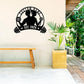 Personalized Metal Gym Sign, Custom Fitness Metal Wall Decor, Yoga Room Sign, fitness room decor, home gym decor, gifts for sports lovers, black metal