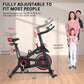 Exercise Bike, Wenoker Stationary Bike for Home, App Supported Indoor Bike with Silent Belt Drive, Heavy Flywheel, Multi-grips Handlebar and Upgraded Digital Display