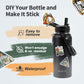 32 oz Insulated Water Bottle with Straw (Cold for 48 Hrs), Stainless Steel Triple Wall Vacuum Sports Water Jug, Leakproof Hydro Cup Flask with Paracord Handle & Straw Spout Lids & DIY Stickers