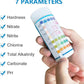 Aquarium Test Strips for Freshwater Fish: 7 in 1 Fish Tank Water Testing Kit for Aquarium Pond - Accurate Testing Nitrate Nitrite Hardness Free Chlorine pH Carbonate Total Alkalinity-100 Strips