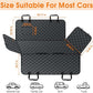 Waterproof Dog Car Seat Cover for Back Seat - Durable, Scratch Proof Pet Hammock with Nonslip Design & Storage Pockets, Fits Cars, SUVs, Trucks - L, Black