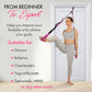 10-Loop Yoga Strap with Door Anchor – Stretch Strap for Flexibility, Deep Stretching, and Improved Balance – Perfect Yoga Accessory for All Fitness Levels