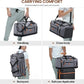 Gym Bag for Men and Women with Shoe & Laptop Compartment, 3-in-1 Sports Travel Duffel Bag Anti-Theft Weekender Carry-On Backpack for Airplane & Workout, Overnight Travel Bag,35L (Dark Grey, Medium)