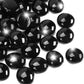 2LB Black Flat Glass Marbles for Vases, Gemstone Beads Vase Filler Decorative Glass Pebbles for Fish Tank, DIY Crafts, Aquarium Decor Rocks