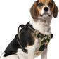 PUPTECK No Pull Dog Harness Medium Sized, Adjustable Reflective Dog Harness with Handle Easy Control, Comfortable Soft Padded Pet Vest Harness for Medium Dogs, Camouflage M