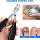 Toenail Clippers for Seniors Ingrown Thick Toenails, 2025 Angled Head Toe Nail Clippers with Catcher, Heavy Duty 45° Slanted Toenail Clippers, 37mm Wide Opening Nail Cutter with Long Handle, 6PCS