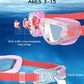 Kids Swim Goggles, Swimming Goggles for Kids Toddlers 3-14 with Swim Cap, Nose Clip, Nose Bridge, Ear Plugs